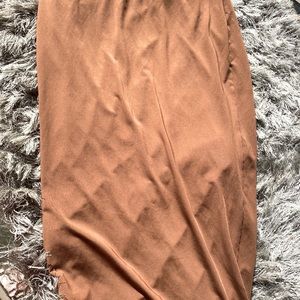 Camel pencil skirt